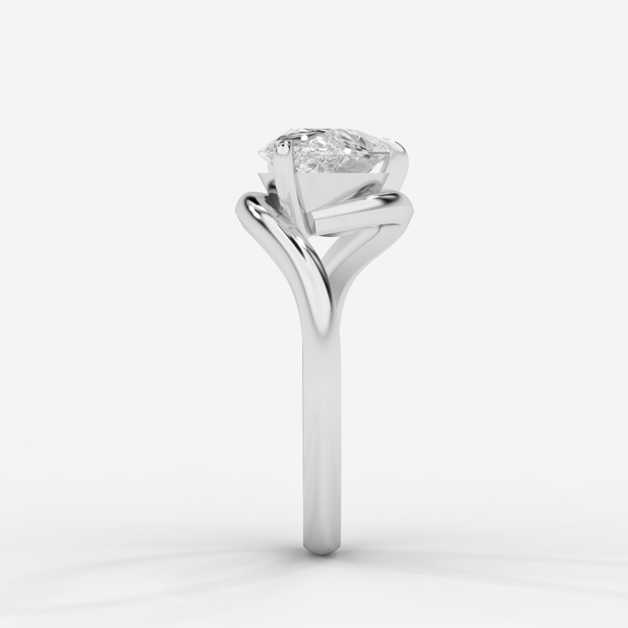 Embrace Solitaire Ring – Pear