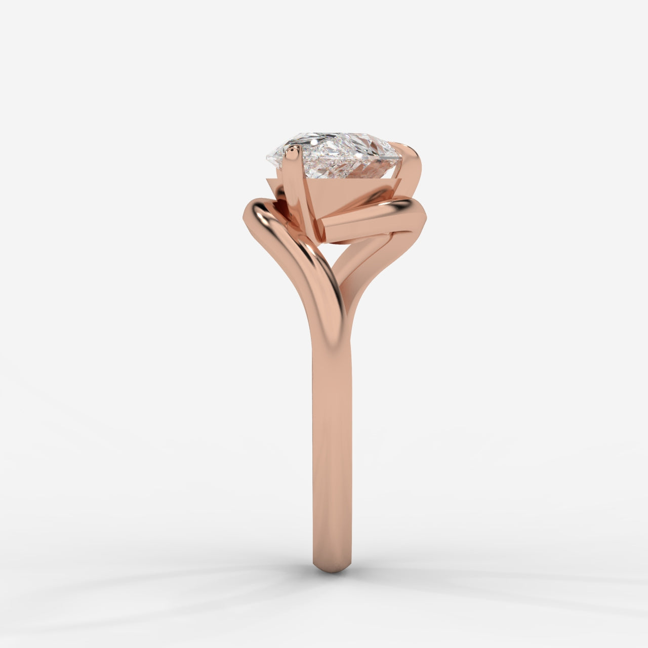 Embrace Solitaire Ring – Pear
