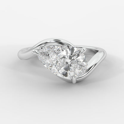 Embrace Solitaire Ring – Pear