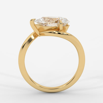 Embrace Solitaire Ring – Pear