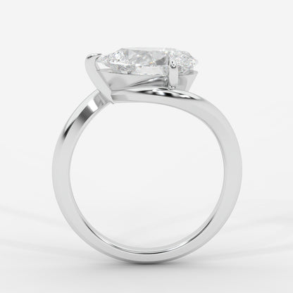 Embrace Solitaire Ring – Pear