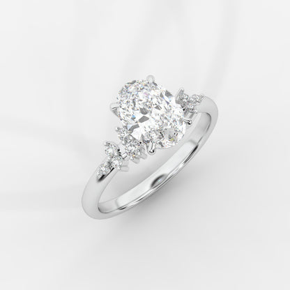 Blair Cluster Diamond Ring - Oval