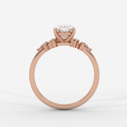 Blair Cluster Diamond Ring - Oval