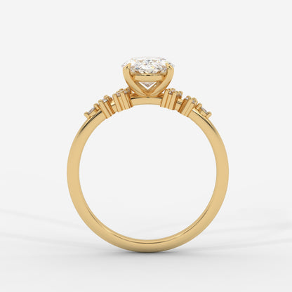 Blair Cluster Diamond Ring - Oval