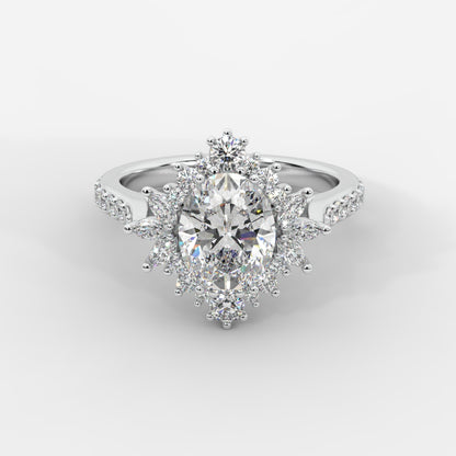 Anastasia Diamond Cluster Ring - Oval