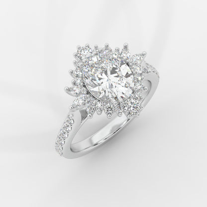 Anastasia Diamond Cluster Ring - Oval