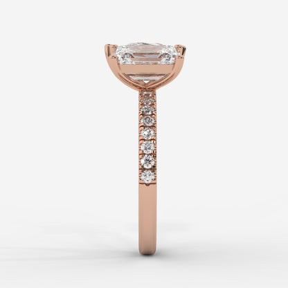 Adele Toi et Moi Diamond Ring – Emerald & Pear