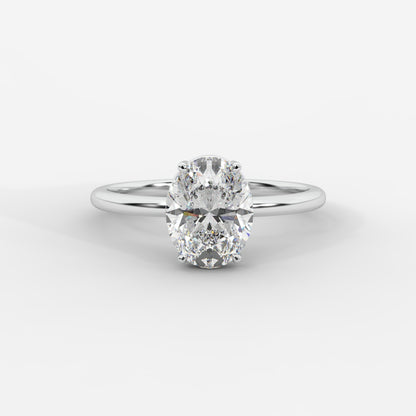 Aria Brilliant Diamond Solitaire Ring - Oval