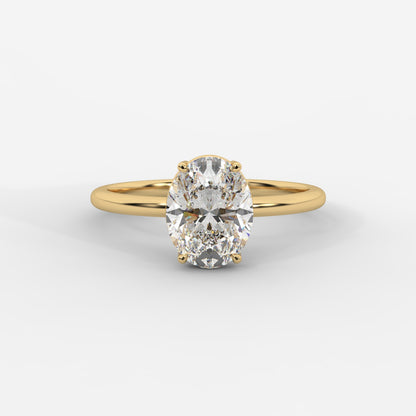 Aria Brilliant Diamond Solitaire Ring - Oval