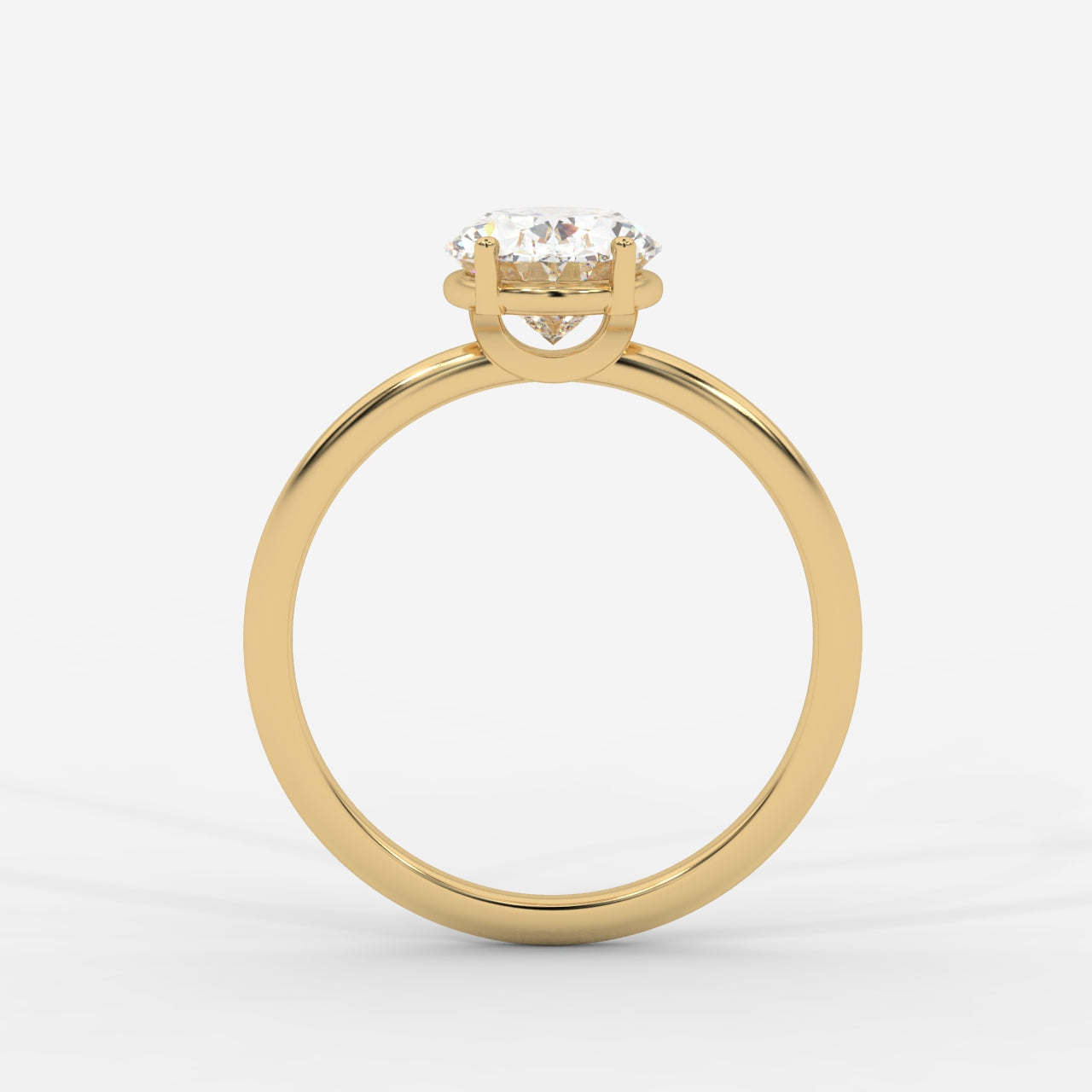 Aria Brilliant Diamond Solitaire Ring - Oval