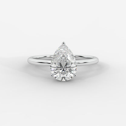 Aria Brilliant Diamond Solitaire Ring - Pear