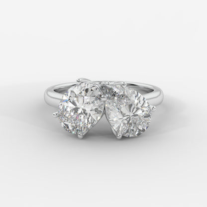 Sage Toi et Moi Ring - Oval & Pear