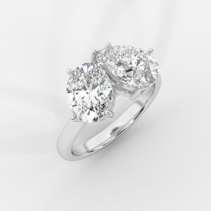 Sage Toi et Moi Ring - Oval & Pear