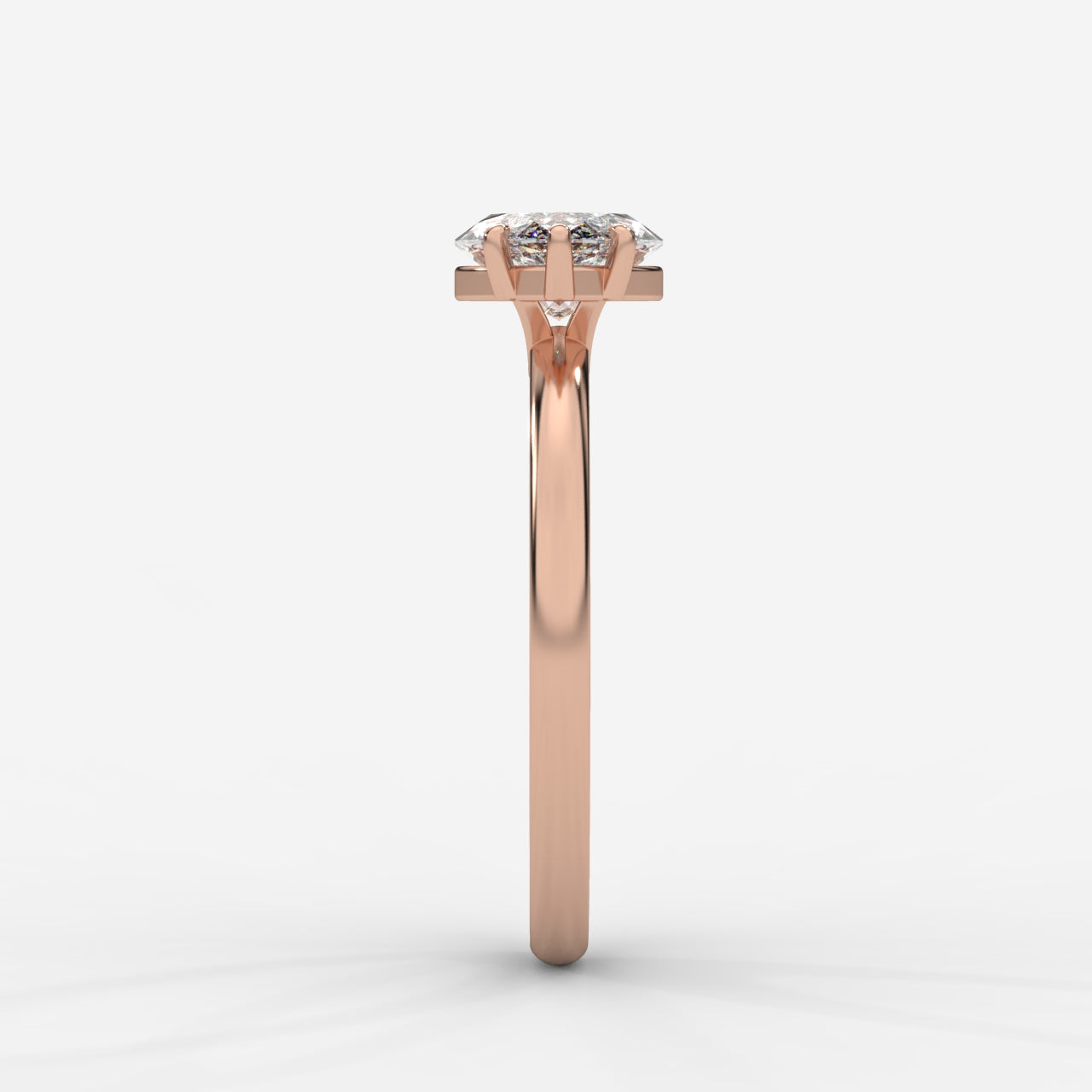 Aria Brilliant East West Solitaire Ring - Marquise