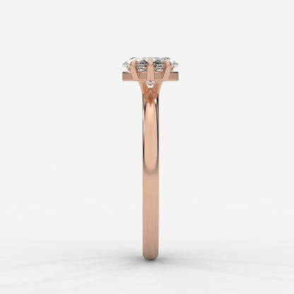 Aria Brilliant East West Solitaire Ring - Marquise
