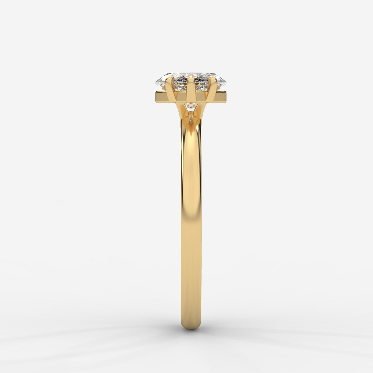 Aria Brilliant East West Solitaire Ring - Marquise