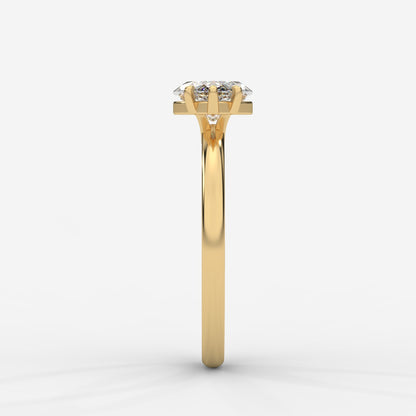 Aria Brilliant East West Solitaire Ring - Marquise