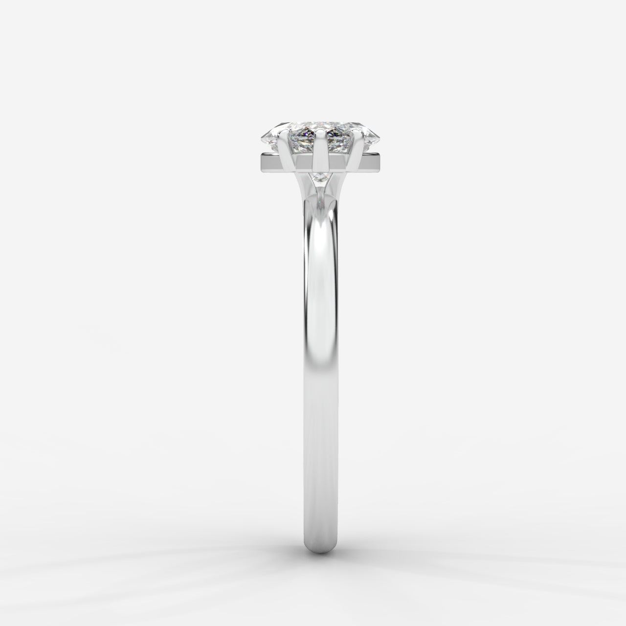 Aria Brilliant East West Solitaire Ring - Marquise