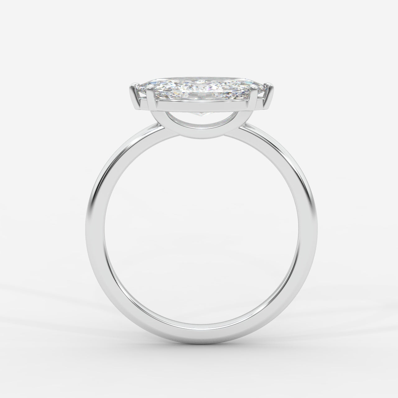 Aria Brilliant East West Solitaire Ring - Marquise