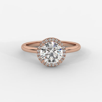 Willow Halo Engagement Ring - Round