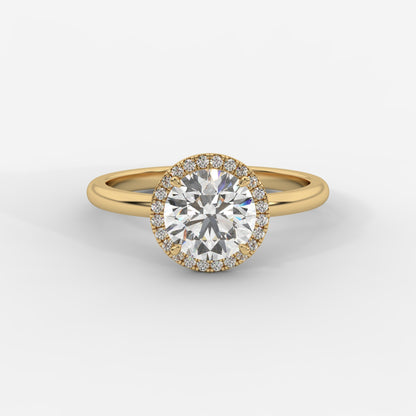Willow Halo Engagement Ring - Round