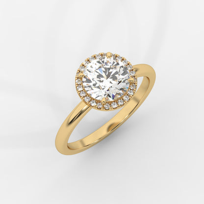 Willow Halo Engagement Ring - Round