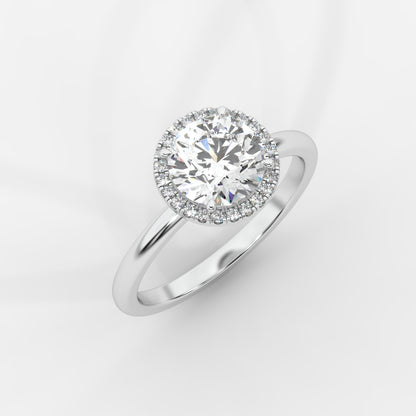 Willow Halo Engagement Ring - Round