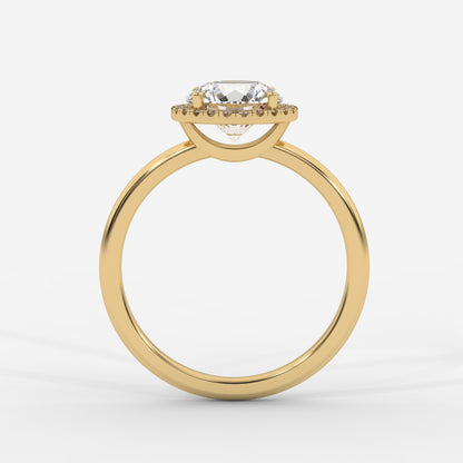 Willow Halo Engagement Ring - Round