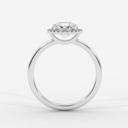 Willow Halo Engagement Ring - Round