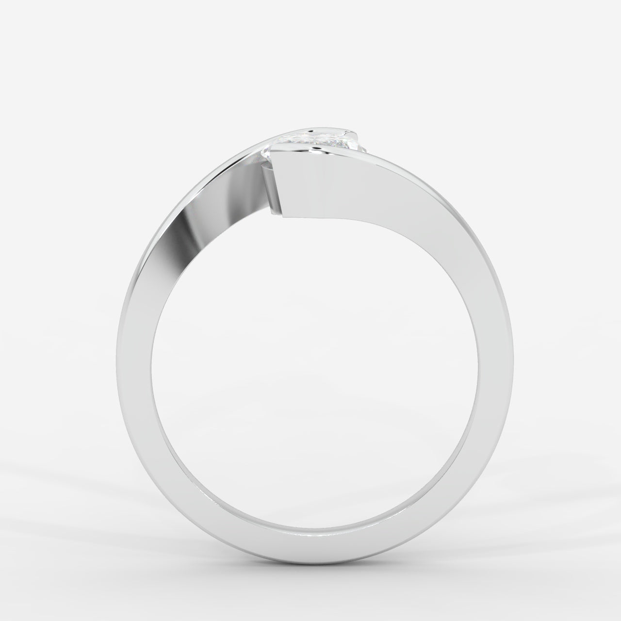 Daisy Wrap Solitaire Ring – Marquise