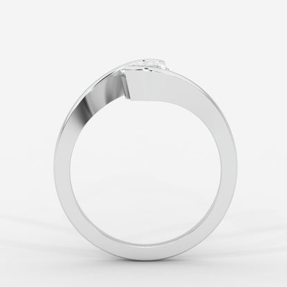 Daisy Wrap Solitaire Ring – Marquise