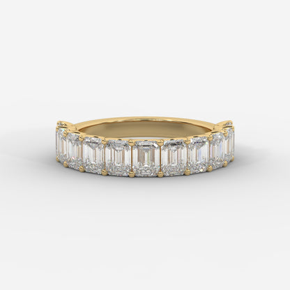 Casey Half-Eternity Band – Emerald