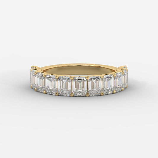 Casey Half-Eternity Band – Emerald
