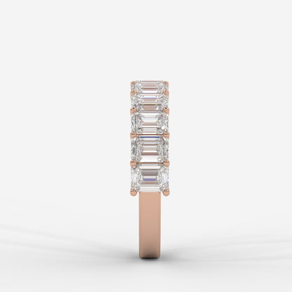 Casey Half-Eternity Band – Emerald
