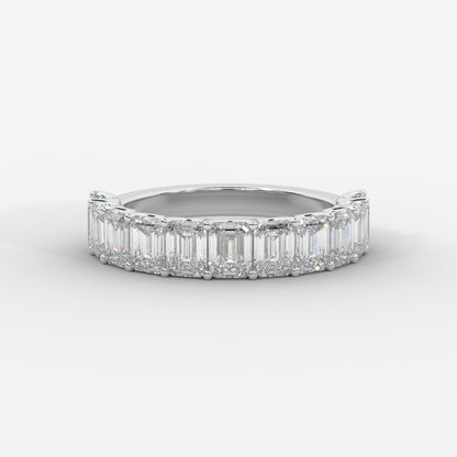 Casey Half-Eternity Band – Emerald