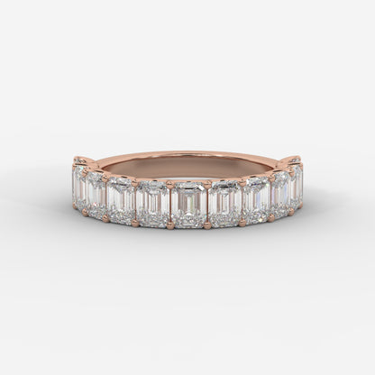 Casey Half-Eternity Band – Emerald