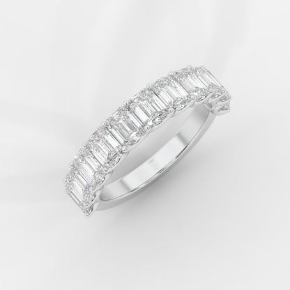 Casey Half-Eternity Band – Emerald