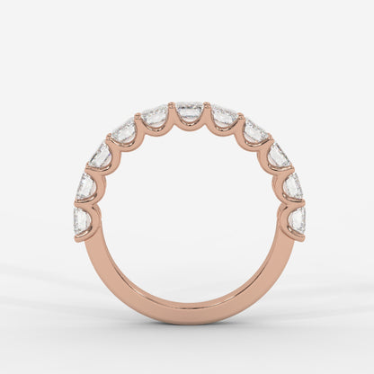 Casey Half-Eternity Band – Emerald