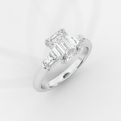 Helena Three-Stone Ring - Emerald