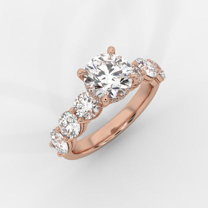 Elizabeth Vintage Ring - Round