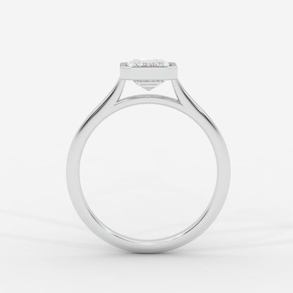 Eden Bezel Solitaire Ring - Emerald