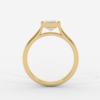 Eden Bezel Solitaire Ring - Emerald