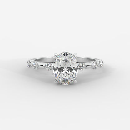 Rosalie Diamond Accent Ring - Oval