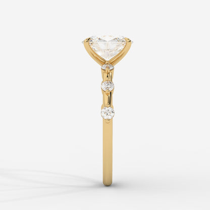 Rosalie Diamond Accent Ring - Oval