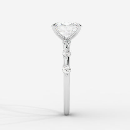 Rosalie Diamond Accent Ring - Oval