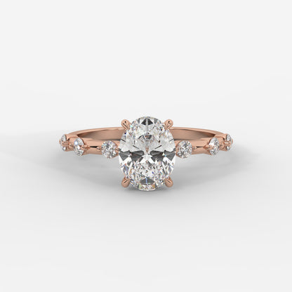 Rosalie Diamond Accent Ring - Oval