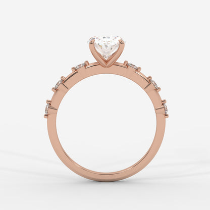 Rosalie Diamond Accent Ring - Oval