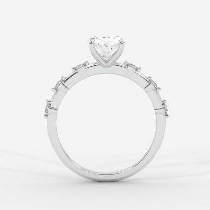 Rosalie Diamond Accent Ring - Oval