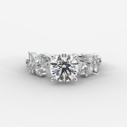 Camellia Floral Ring - Round