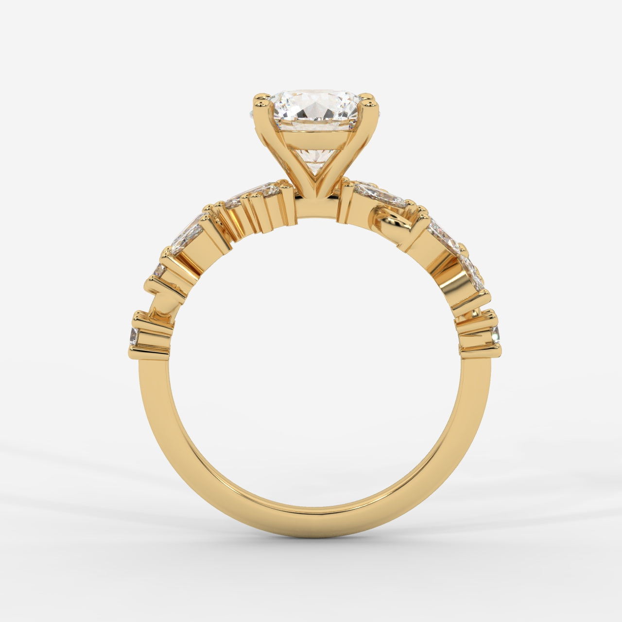 Camellia Floral Ring - Round